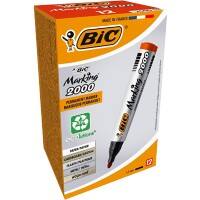 BIC Marking 2000 Permanent Marker Medium Bullet 2 mm Red Pack of 12
