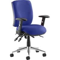 dynamic Triple Lever Ergonomic Office Chair with Adjustable Armrest and Seat Chiro Medium Back Stevia Blue