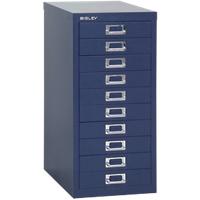 Bisley Steel Multi Drawer Cabinet 10 Drawers Blue 279 x 380 x 590 mm Blue