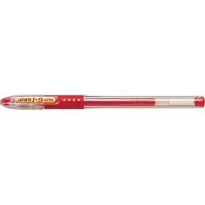 Pilot G-1 GRIP Rollerball Pen Medium 0.4 mm Red Pack of 12