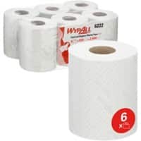 Kimberly-Clark Professional Wiping Paper White 1 Ply 6222 6 Rolls of 430 Sheets