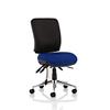 Dynamic Independent Seat & Back Task Operator Chair Without Arms Chiro Black Back, Stevia Blue Seat Medium Back