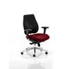 Dynamic Synchro Tilt Posture Chair Multi-Functional Arms Chiro Plus Black Back, Ginseng Chilli Seat High Back