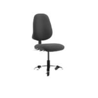 Dynamic Permanent Contact Backrest Task Operator Chair Without Arms Eclipse II Charcoal Seat Without Headrest High Back