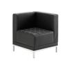 Dynamic Unit Sofa Chair Infinity Modular Seat Black Without Arms Bonded Leather