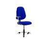 Dynamic Permanent Contact Backrest Task Operator Chair Height Adjustable Arms Eclipse II Admiral blue Seat Without Headrest High Back