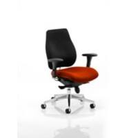 Dynamic Synchro Tilt Posture Chair Multi-Functional Arms Chiro Plus Tabasco Red Seat Without Headrest High Back