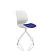 Dynamic Visitor Chair Florence Spindle Seat Stevia Blue Without Arms Fabric