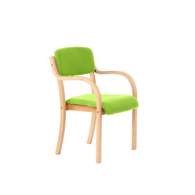 Dynamic Visitor Chair Fixed Armrest Madrid Seat Myrrh Green Fabric