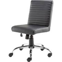 Alphason Lane Office Chair Basic Tilt Faux Leather with Height Adjustable Seat Black 114 kg