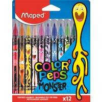 Maped Felt Tip Color Peps Monster Pens Pack of 12