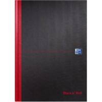 Black n Red Notebook A4 Ruled Casebound Assorted 96 Pages