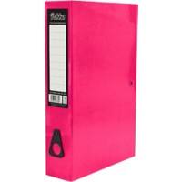 Pukka Brights Box Files Foolscap 75 mm Pink Pack of 10