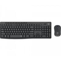 Logitech Set Keyboard And Mouse Wireless MK295 Graphite QWERTY 920-009799