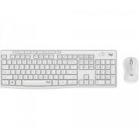 Logitech Set Keyboard And Mouse Wireless MK295 White QWERTY 920-009823