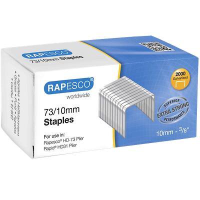 Rapesco Staples 73/10 1260 Steel Silver Pack of 2000