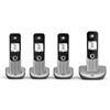 BT Digital Cordless Phone with Answer Machine Silver Pack of 4