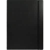 Filofax Notebook 115022 A4 Ruled Twin Wire Faux-leather Soft Cover Black 56 Pages
