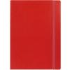 Filofax Notebook 115023 A4 Ruled Twin Wire Faux-leather Soft Cover Red 56 Pages