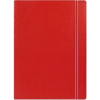 Filofax Notebook 115023 A4 Ruled Twin Wire Faux-leather Soft Cover Red 56 Pages