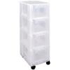 Really Useful Box Storage Box ST4X6CCB 4X6 L Transparent PP (Polypropylene) 24 x 30 x 74 cm