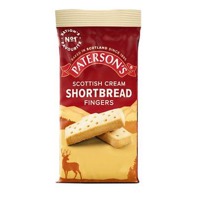 Paterson's Scottish Shortbread Fingers Shortbread Biscuits Twin Wrapped Pack of 48