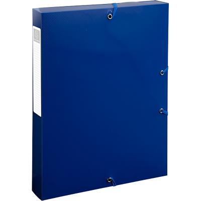 Exacompta BEE BLUE Filing Box 59142E PP (Polypropylene) Recycled 25 (W) x 4 (D) x 33 (H) cm Navy Blue