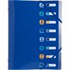Exacompta BEE BLUE Multipart File Blank PP (Polypropylene) Recycled 8 Part 56212E 24.5 (W) x 1.1 (D) x 32 (H) cm Navy blue