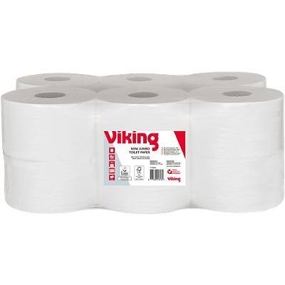 Viking Mini Jumbo Toilet Paper 2 Ply 12 Rolls