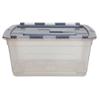 Whitefurze Storage Box with Lid 45 L Transparent 59 x 43 x 28 cm