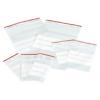 Grip Seal Bags Writeable Stripes Transparent 12 x 18 cm Pack of 100
