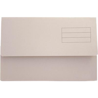 Guildhall Document Wallet DW250-BUFZ A4, Foolscap Flap Cardboard Landscape 27 (W) x 14 (D) x 37.5 (H) cm Buff Pack of 50