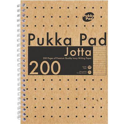 Pukka Notebooks Jotta A5 Ruled Wire Kraft Card Cream 200 Pages