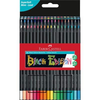 Faber-Castell Colouring Pencils Black Edition 116436 Black Pack of 36