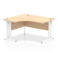 Dynamic Left-hand Desk Impulse ICDLW14WMPE Brown 1400 mm (W) x 25 mm (D) x 730 mm (H)