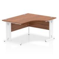 Dynamic Right-hand Desk Impulse ICDRW14WWNT Brown 1400 mm (W) x 25 mm (D) x 730 mm (H)