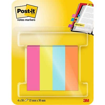 Post-it Page Markers 670-4-POP Blue, Green, Orange, Pink 1.5 x 5 (W x H) cm
