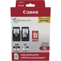Canon CL-561XL Ink Cartridge 3712C008 Black, Cyan, Magenta, Yellow Pack of 2 Photo Value