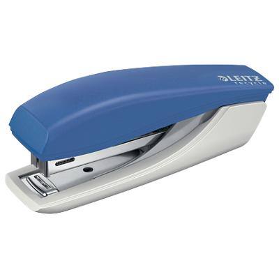 Leitz NeXXt Recycle Mini Stapler 5617 CO2 Compensated Half Strip Blue 10 Sheets No.10 81% Recycled Plastic