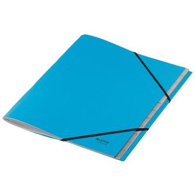 Leitz Recycle Card Divider Book 3915 A4 CO2 Compensated Blue 12 Tabs 100% Recycled Card