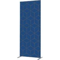 SHOWDOWN Deco Room Divider Aluminium Blue 1,020 x 450 x 2,020 mm