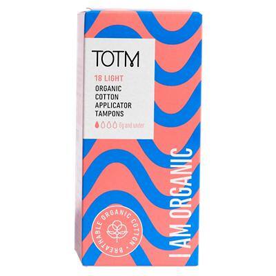 TOTM Cotton Applicator Tampon Light Pack of 18