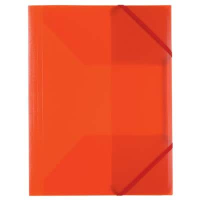 Office Depot 3 Flap Folders A4 Red Polypropylene 24.5 x 32 cm Pack of 5