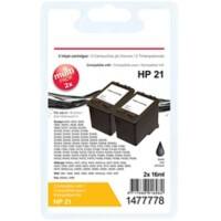 Viking Compatible HP 21 Ink Cartridge C9351AE Black Pack of 2 Duopack
