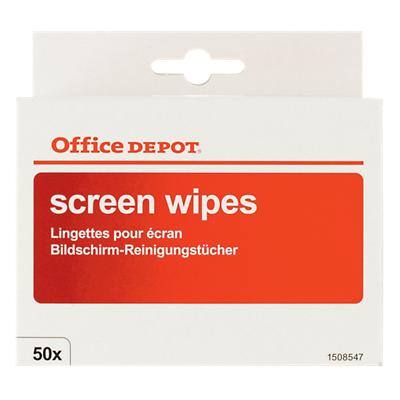 Office Depot Screen Wet Wipe Sachets 50 Per Pack