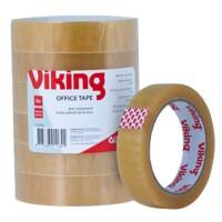 Viking Office Tape Universal Transparent 24 mm (W) x 66 m (L) Large Core PP (Polypropylene) 6 Rolls