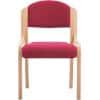 Visitor Chair Bentwood 2070/BY Fabric Red Without Arms
