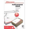 Office Depot Multipurpose Labels Just Corners White 100 labels per pack