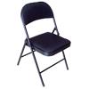 RS To Go Deluxe Padded Steel Frame Folding Chair - PVC Black