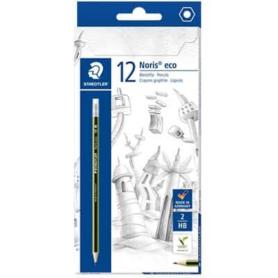 STAEDTLER Pencil Noris Eco 182 30-HB Pack of 12